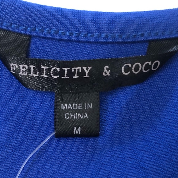 Felicity & Coco Brilliant Blue Skirt Ponte Dress - Picture 12 of 15